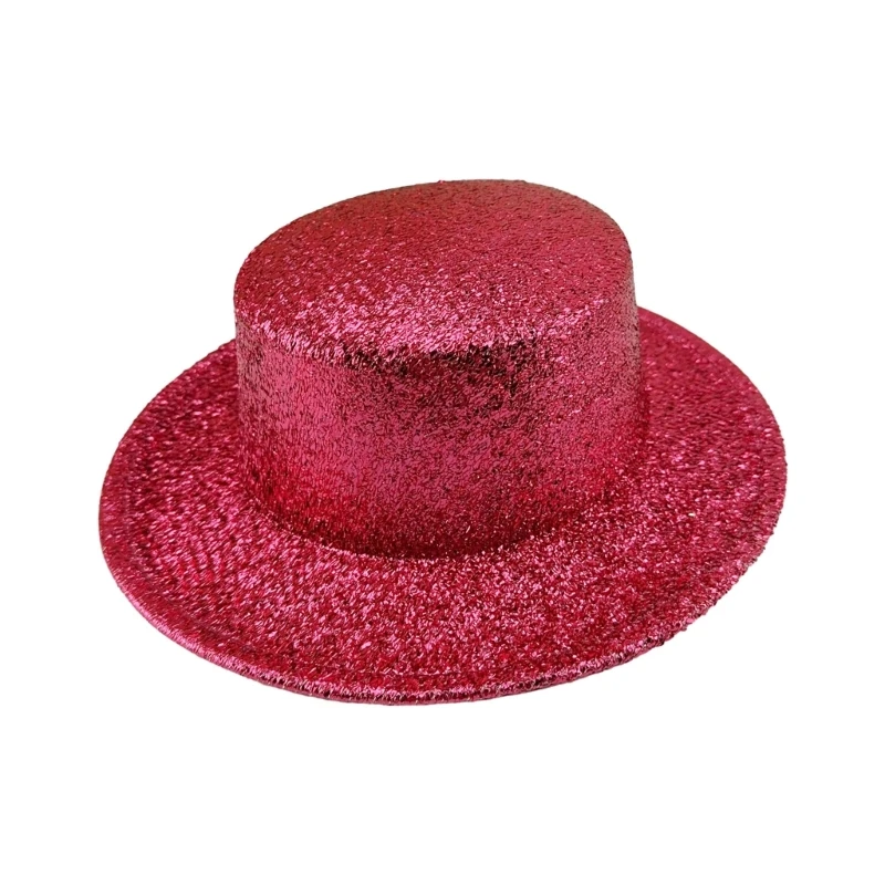 

Cool Hat Glinting Glitter Panama Hat for Carnivals Music Festival