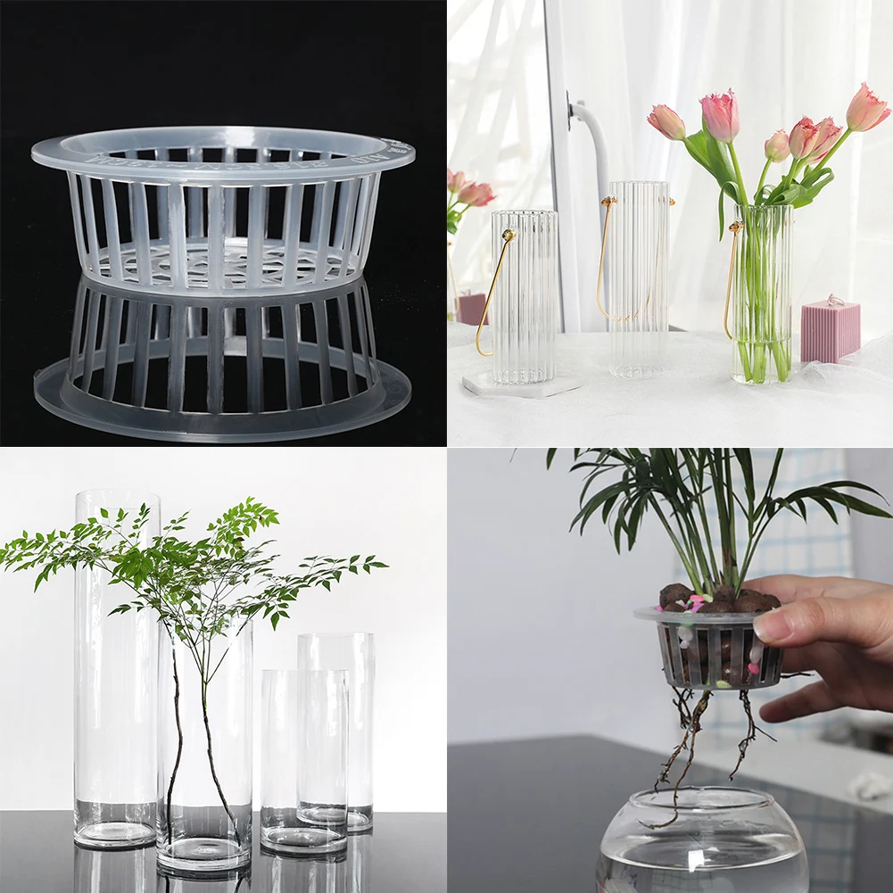 

10pcs Plastic Mesh Pots Net Cloning Basket Hydroponic Aquarium Insert Plants Growth Flower Pot Tray Garden Supplies LNY9198