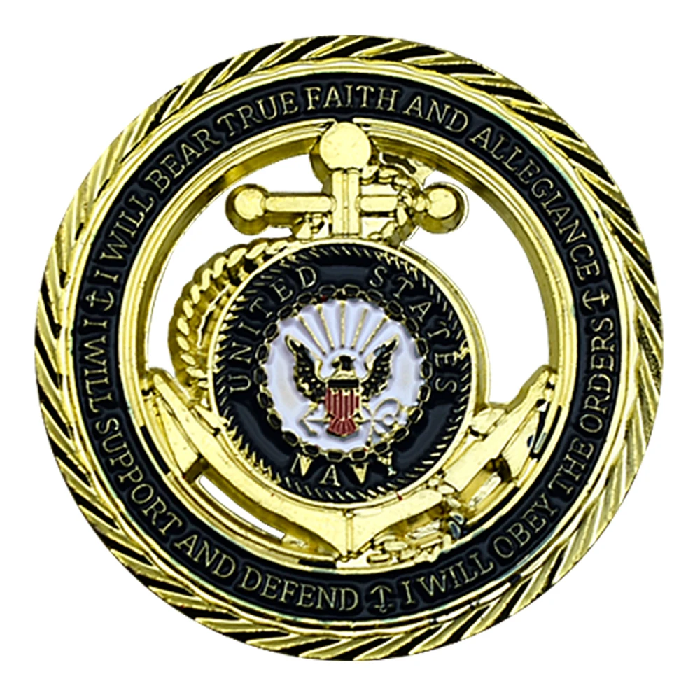 Памятная монета США металлическая ажурная для поклонников чести и мужества