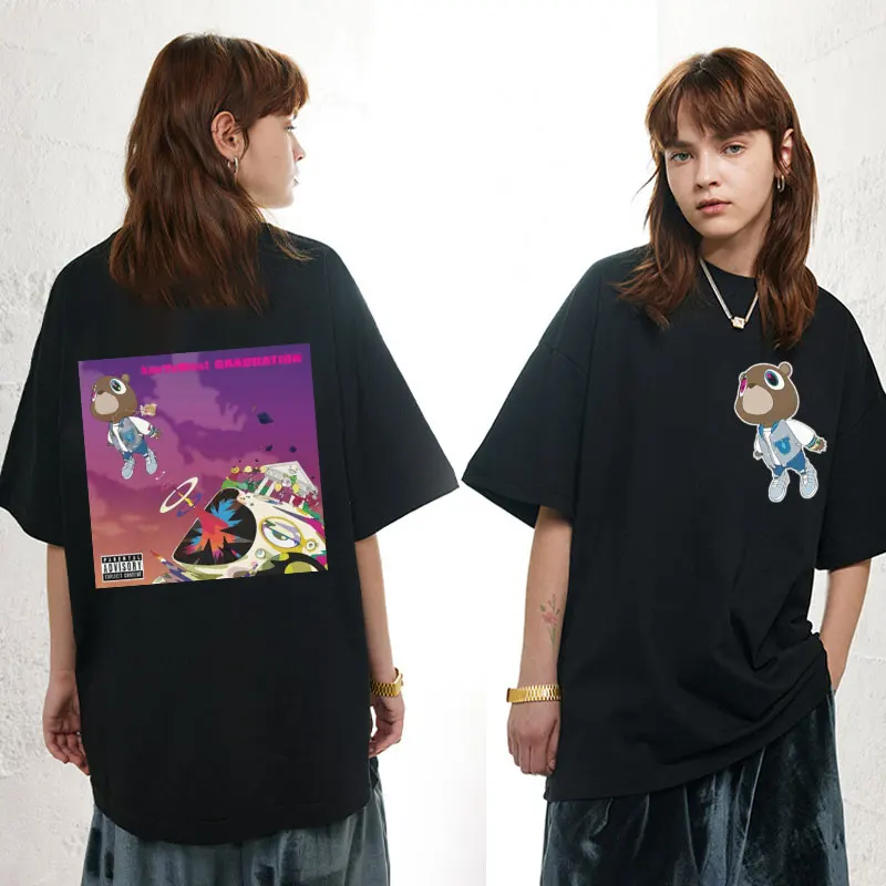 

Kanye West Graduation O-Neck T Shirt Summer High Quality Casual Short Sleeve T-shirts Unisex Street Fashion Oversized T-shirt