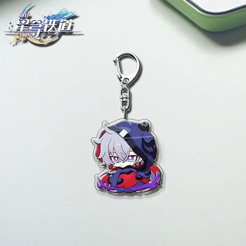 Honkai: Star Rail Аниме Брелок для ключей женский брелок мужчин акриловый автомобильный