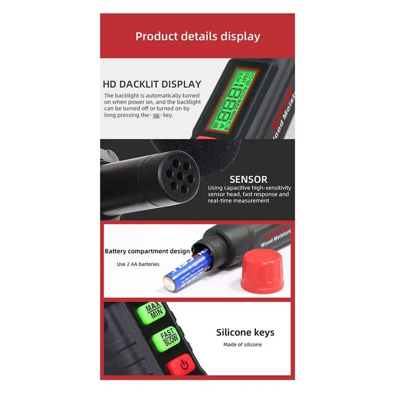 Измеритель уровня звука DT38 MAYILON HT64 30-130 дБ с точным измерением шума, подсветкой дисплея и диапазоном частот 30 Гц-8 кГц (art.: 3920db95d061d) - 3920db95d061d