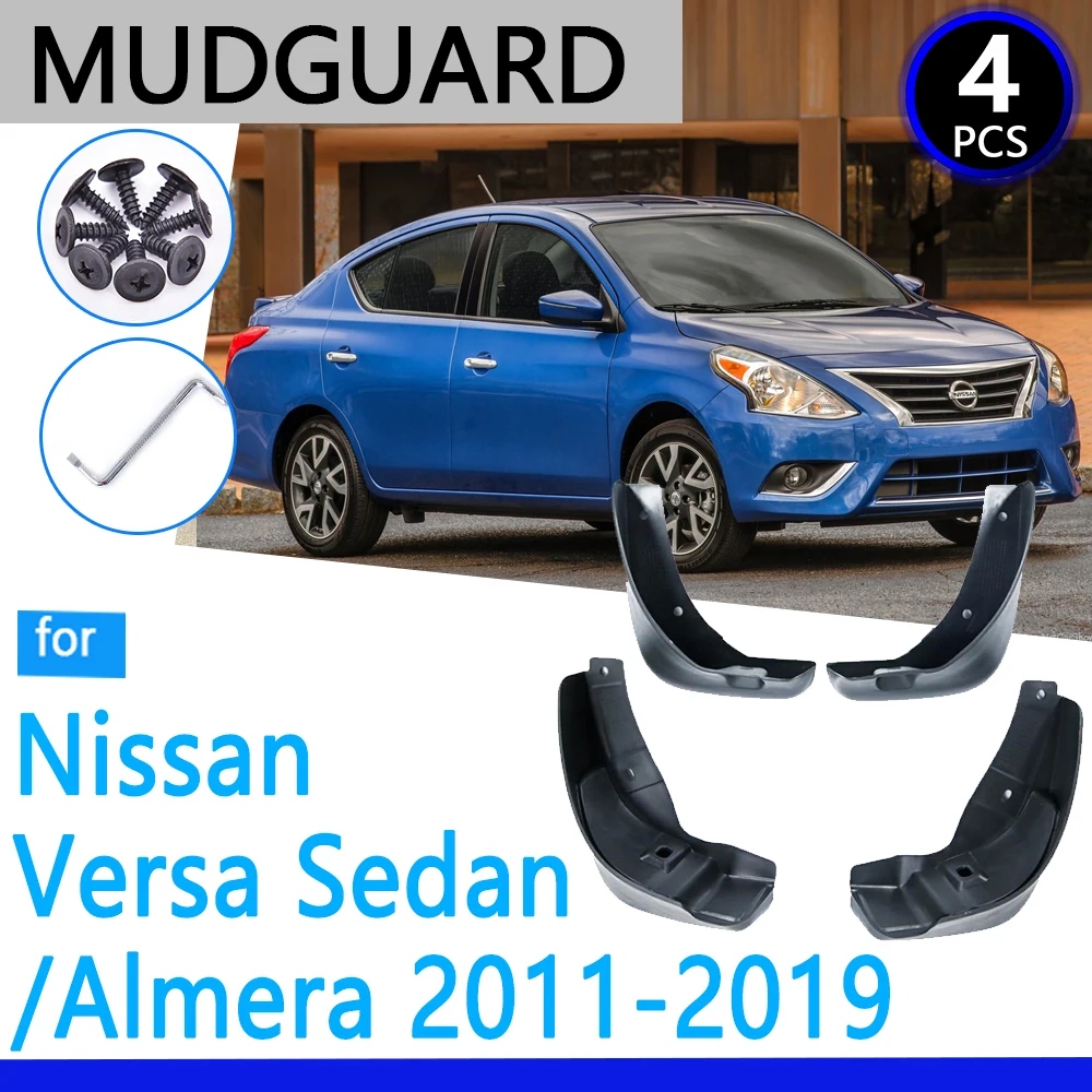 

Mudguards fit for Nissan Versa Sedan Latio Sunny Almera N17 2011~2019 2017 Car Accessories Mudflap Fender Auto Replacement Parts