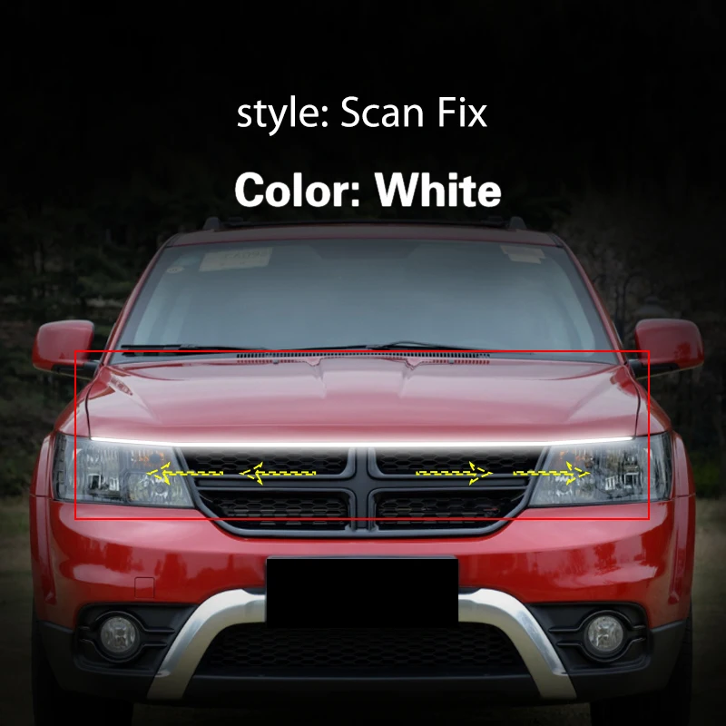

Для Dodge Journey 2008-20 светодиодный DRL сканирование запуска дневного света лампа дневного света Автомобильный Стайлинг декоративные окружающие огни