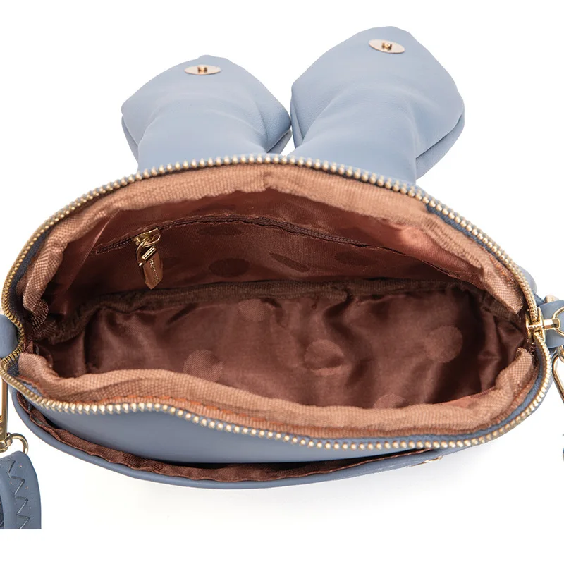 2023 New Women's Trend Mini Bucket Bag INS Super Hot Rabbit Ear Small Bag One Shoulder Crossbody Bag