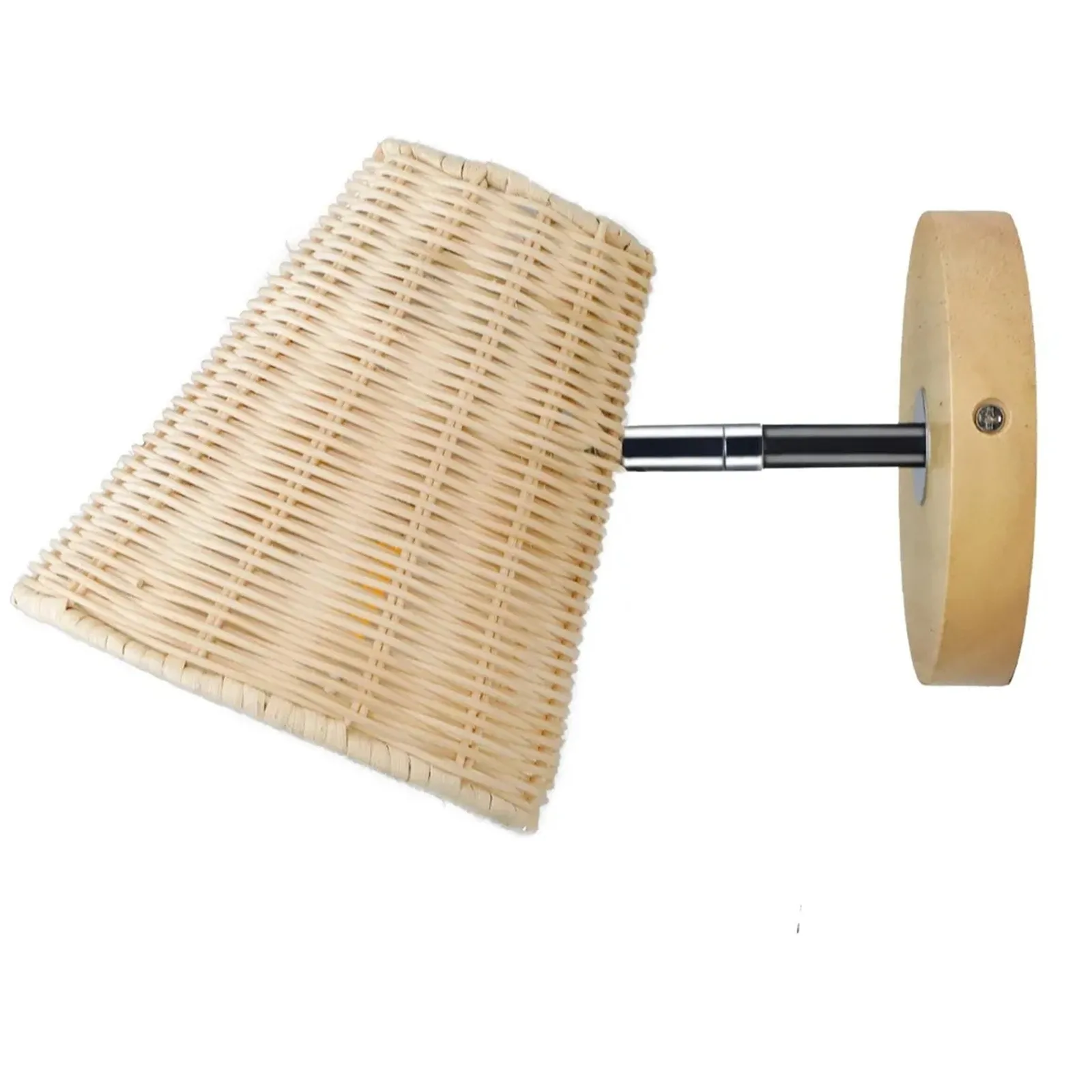 

Rattan Wall Light, Woven Indoor Lighting, Adjustable Angle, For Loft, Restaurant, Bathroom декор для дома Home Decoration Access