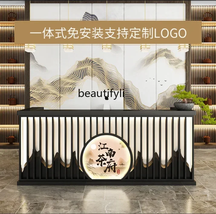 yh Барная стойка Кассир Массив дерева Магазин одежды Стойка регистрации Салон