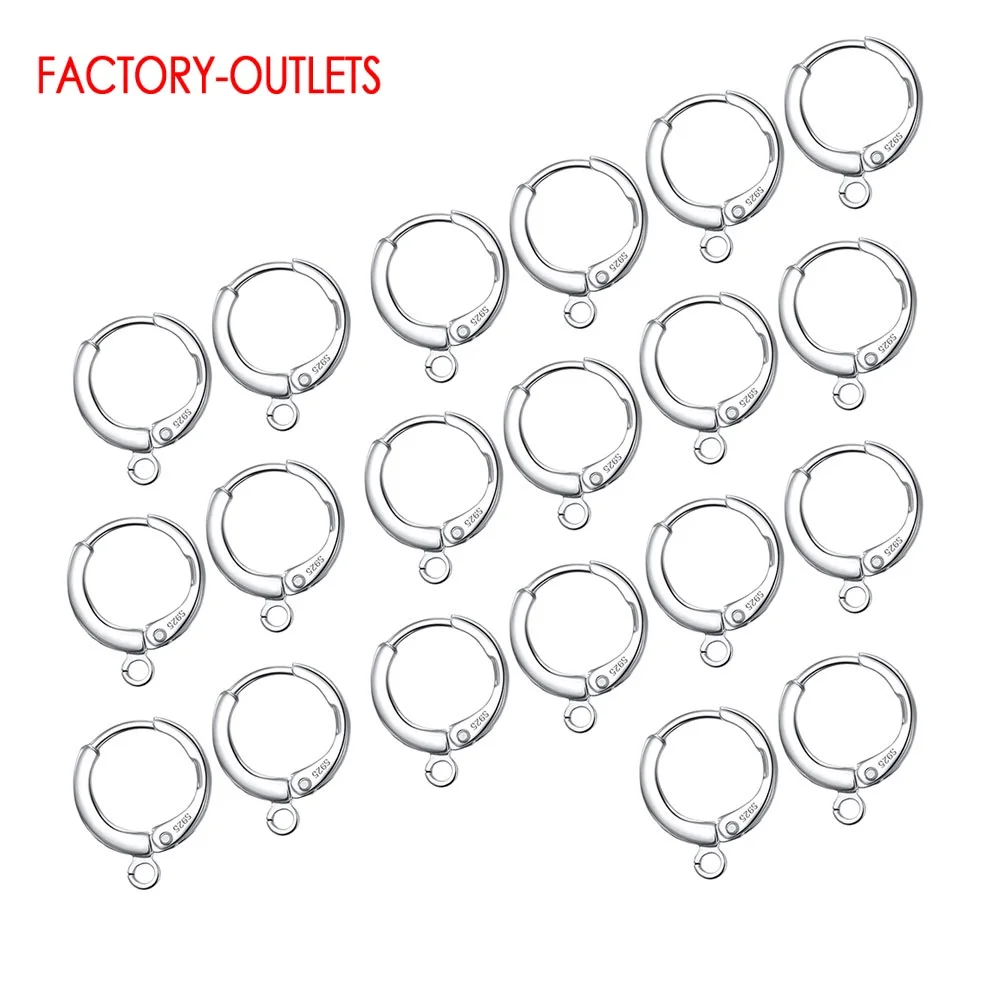 

Женские серебряные бриллиантовые фурнитура для изготовления ювелирных изделий, 20 шт.