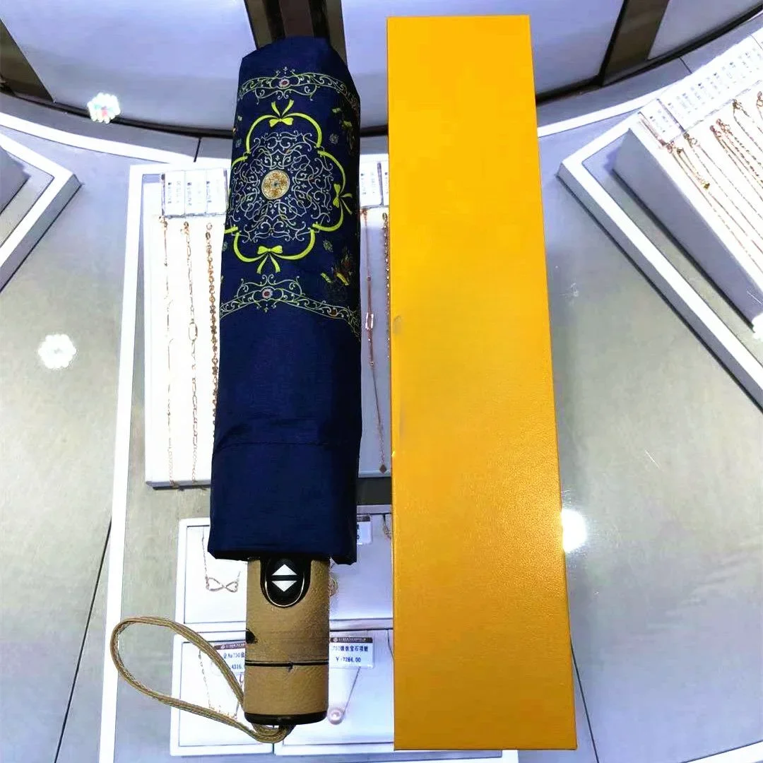 

Uv Umbrella Two-wheeled Carriage Umbrella Vinyl Sunscreen Anti-ultraviolet Umbrella Folding Automatic Opening andClosingUmbrella