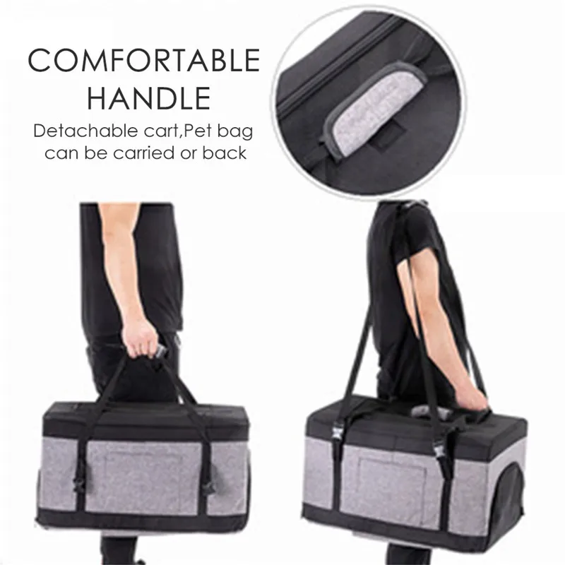 Прогулочная коляска для домашних животных складная переноска из алюминия на