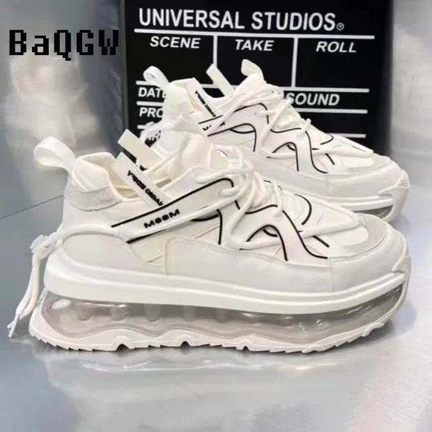 Дизайнерские роскошные кроссовки на массивной платформе для мужчин модные