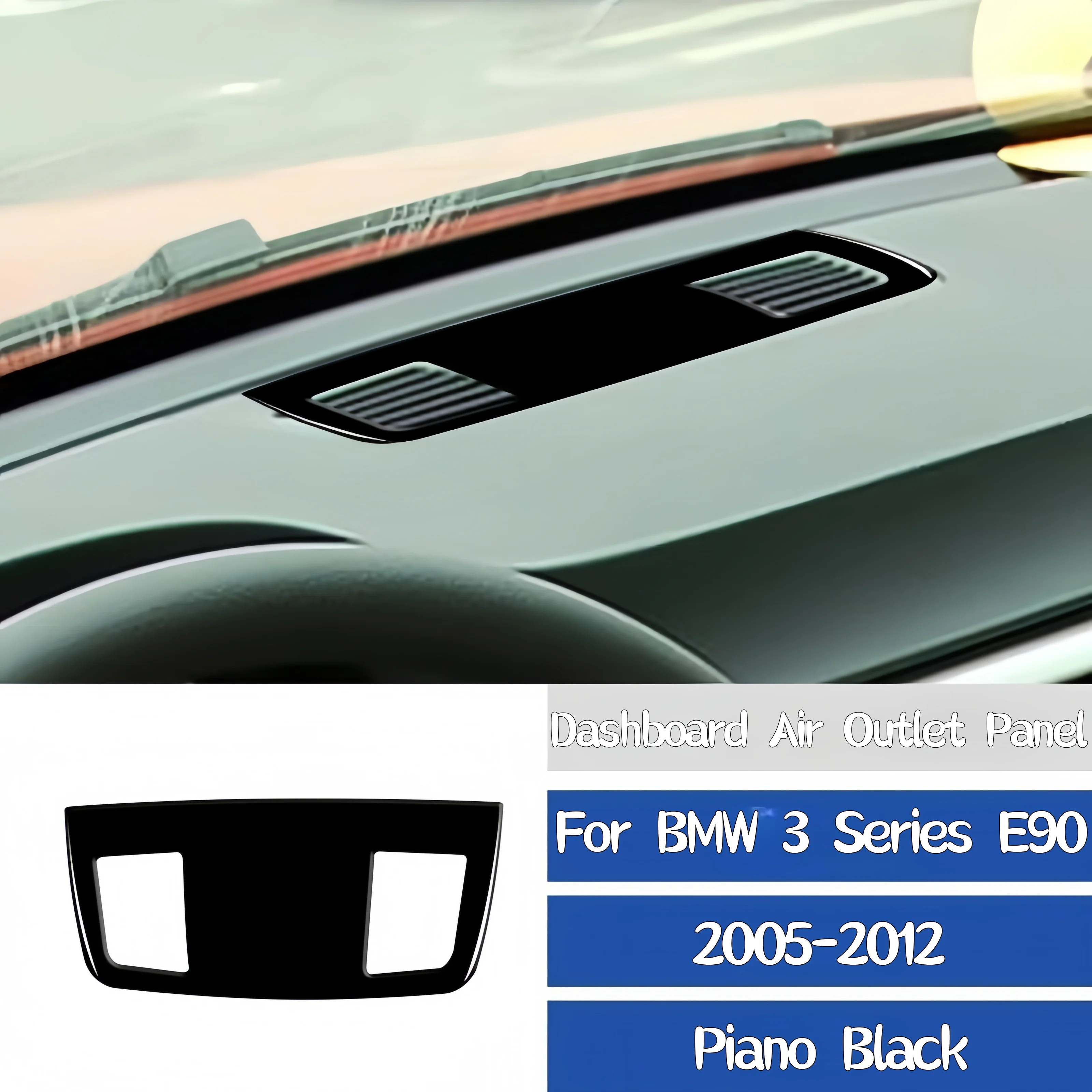 

Для BMW E90 2005-2012 аксессуары фортепиано черный интерьер автомобиля центральная приборная панель воздуховыпускное отверстие отделка рамка крышка декоративная наклейка