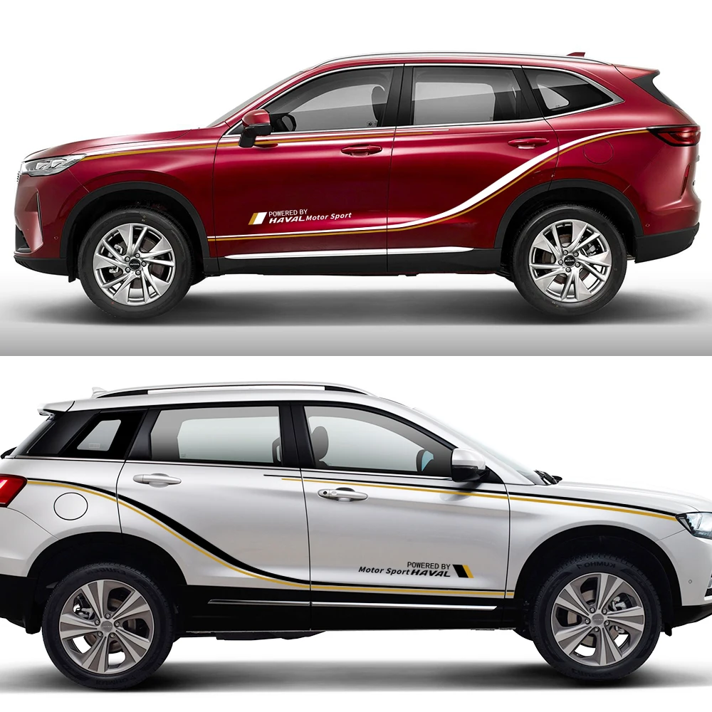Виниловые наклейки для Haval H9 N9 H1 H2 F7 F7X H6 H5 в полоску автомобиля спортивного стиля