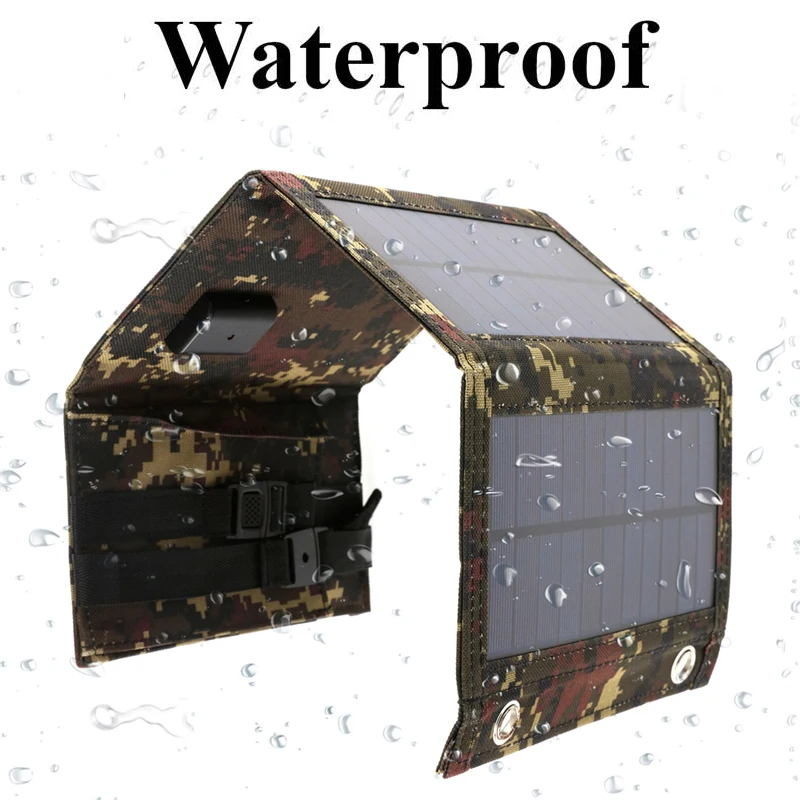 Складная солнечная панель 5 в 20 Вт портативная складная батарея с USB-портом