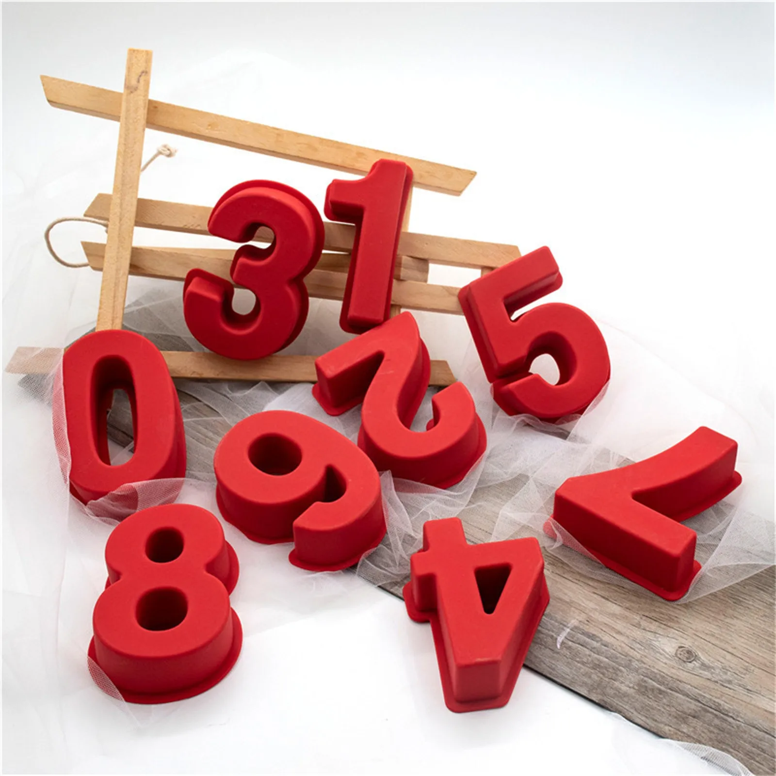 

Birthday Number Silicone Number Molds 0-8 Arabic Number Cake Mold Baking Mold For Birthday Cake