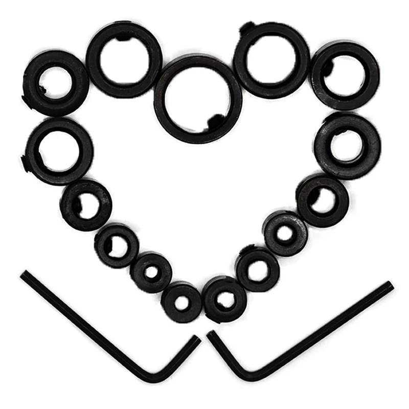 

Набор стопорных насадок для глубины сверла, 7 шт. и 8 шт. регулируемых стопорных колец для точной пробивки и фиксации глубины измерения