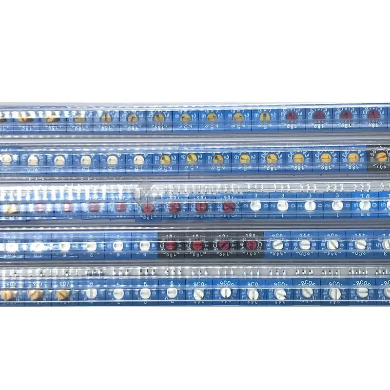 Поворотный переключатель кодировщика 0-F с ручкой 16 бит 8421C положительный код 4:1