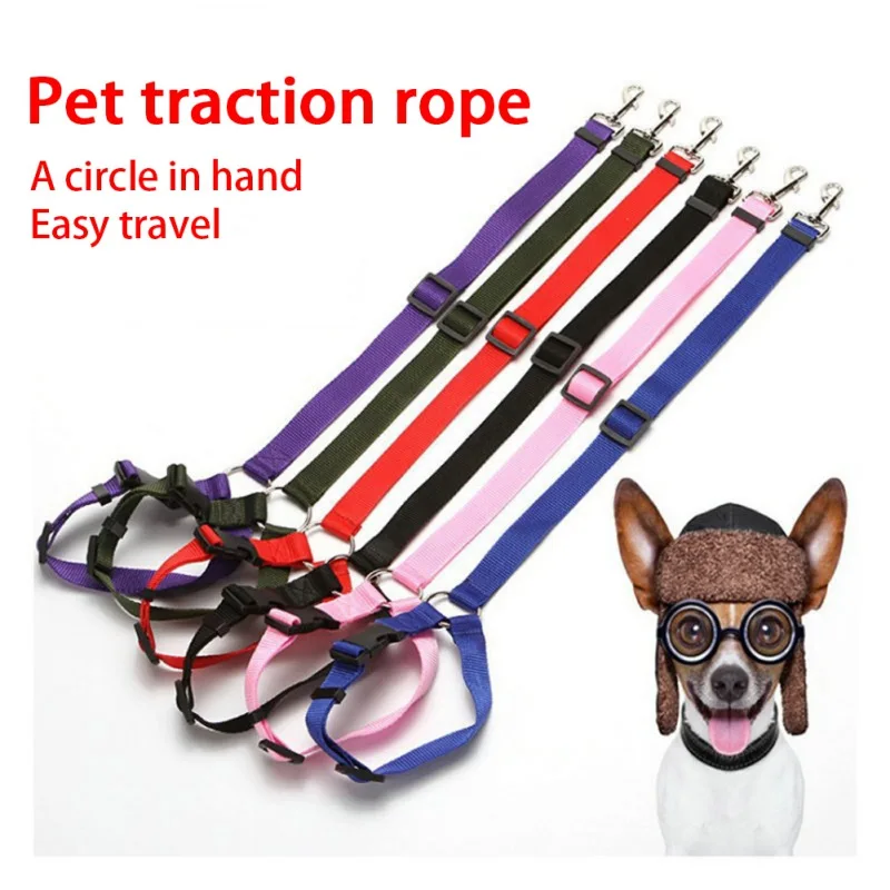 

Универсальный практичный ремень безопасности для собак и кошек, регулируемый ремень безопасности автомобиля, поводок, зажим для путешествий, свинцовый автомобильный ремень безопасности, товары для домашних животных