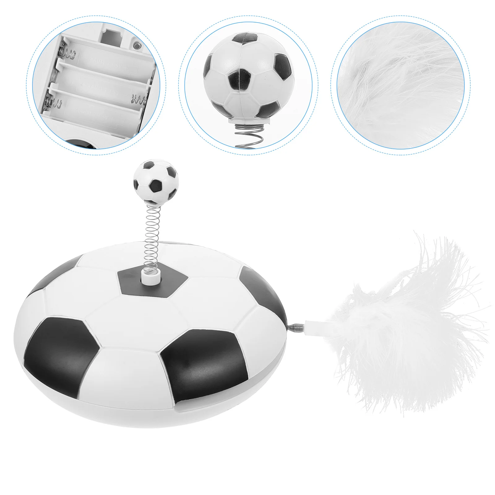 

Cat Toy Teaser Interactive Toys Electric Automatic Soccer Kitten Indoor Cats Household Portable Football Tunnel Tumbler Pet