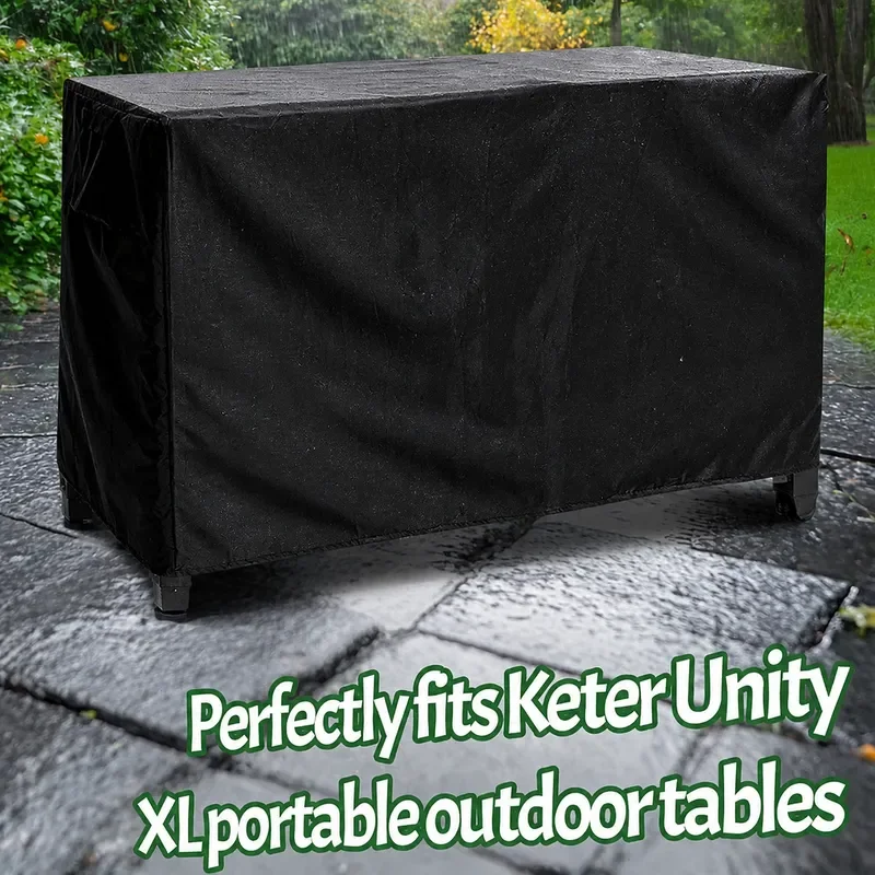 Фото Совместимо с водонепроницаемым чехлом для уличного стола Keter Unity XL для переносного обеденного шкафчика. №1