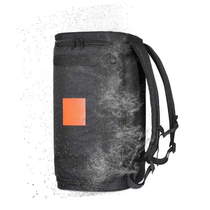 

Мягкий ультрамягкий Портативный чехол для динамика с чистыми черными и синими зубьями рюкзак дизайн двойная молния для универсального дин...
