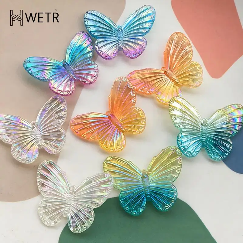 

4pcs/lot DIY Bling Butterfly Resin Rhinestone Flatback DIY Wedding Decoration