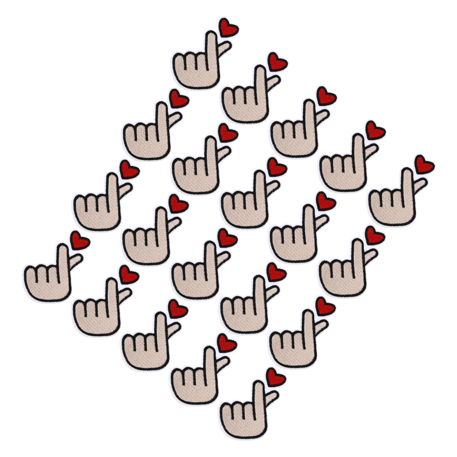 

Patchesclothing Clothessew Appliques Iron Patch Embroidery Small Ornaments Materials Decor Heart Diy Accessories Love Sewing