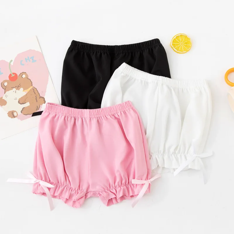 

Summer Sweet Shorts For Girl Candy Solid Color Elastic Band 2-10 Years Kids Baby Girl Shorts Children Girls Clothes