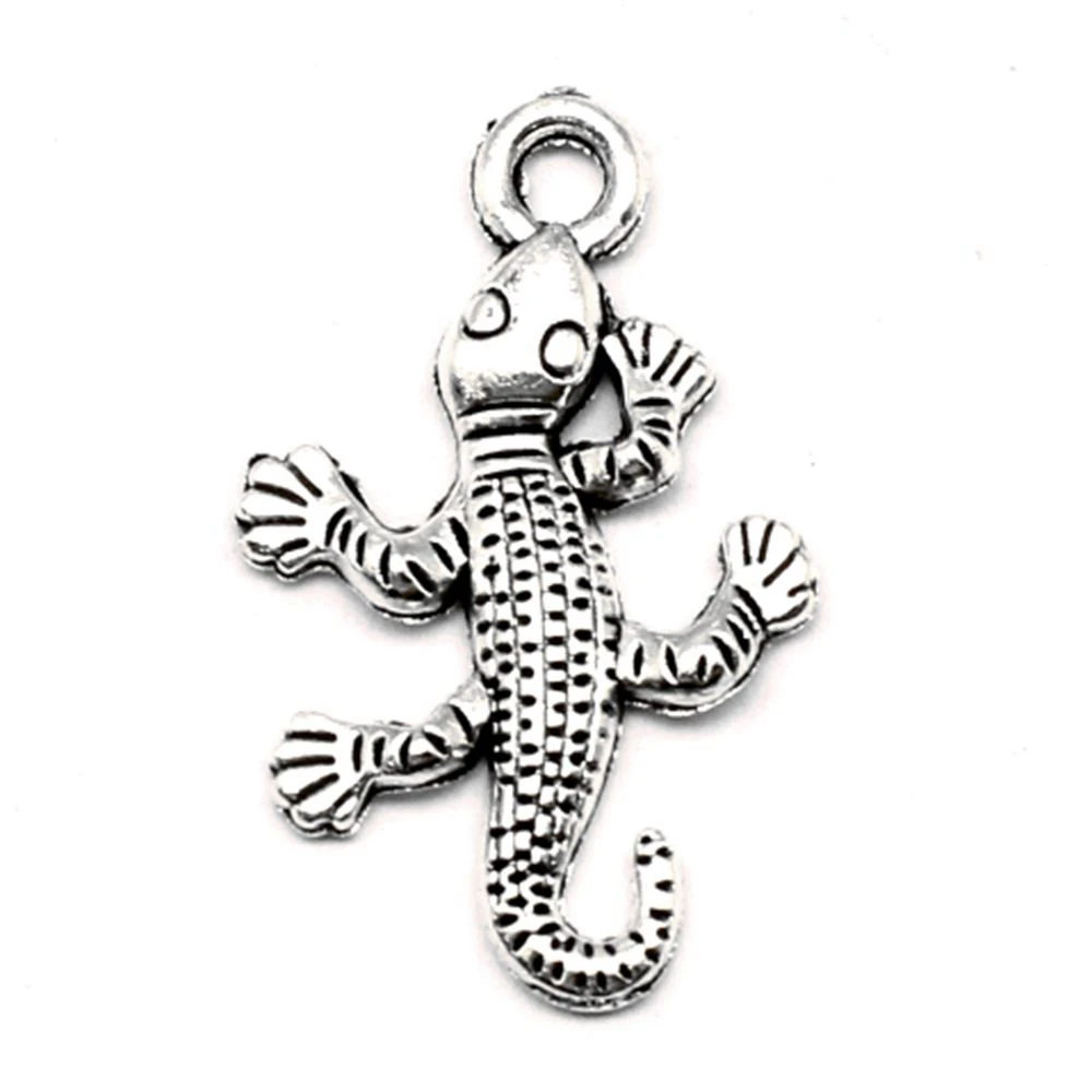 

Lizards Charm For Making Jewelry Diy Finding 80pcs 15x25mm