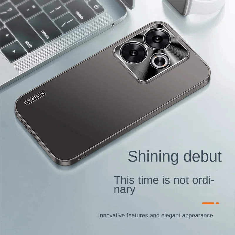 Роскошный матовый чехол из алюминиевого сплава Flow Glans для Xiaomi Redmi Turbo 3 телефона с