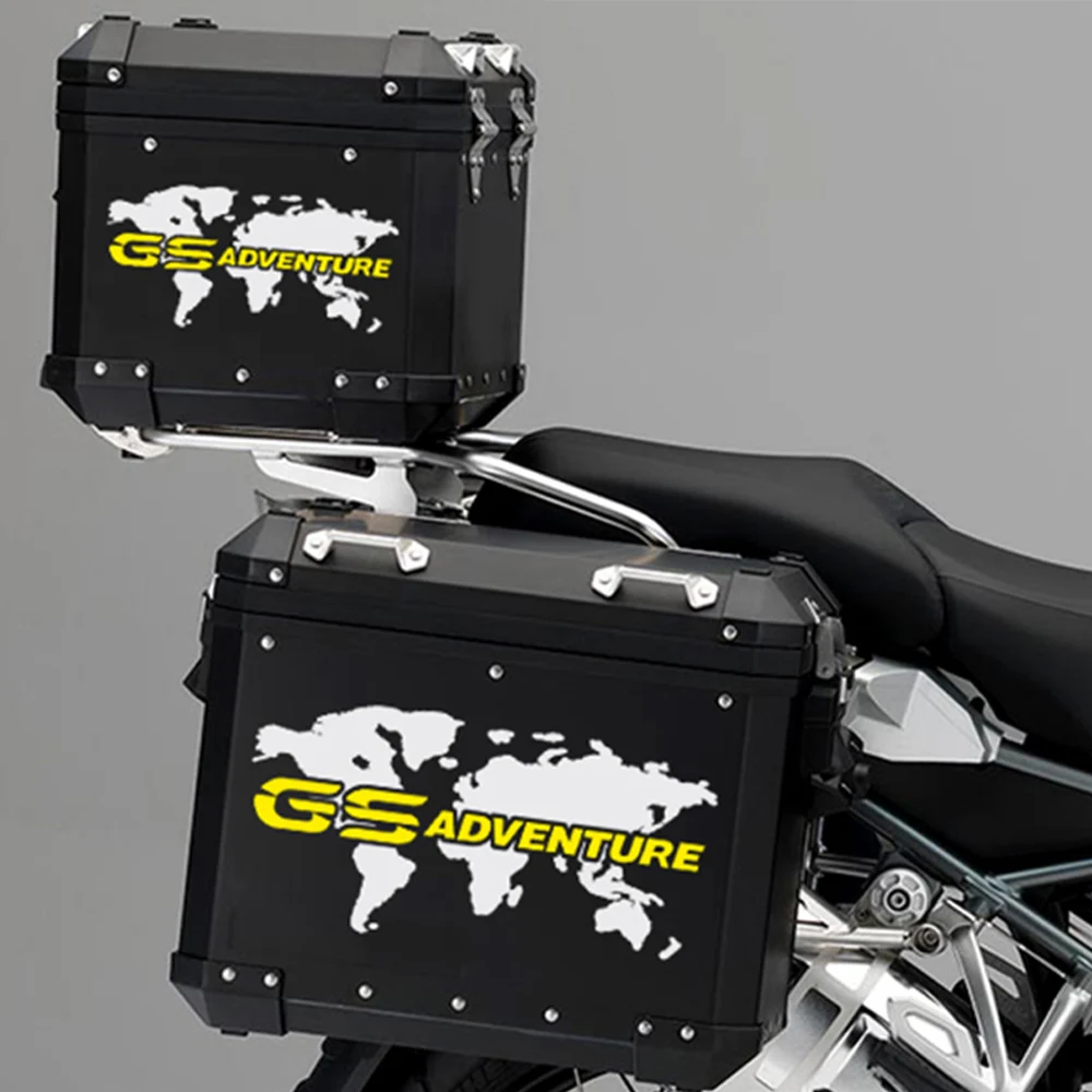 Фото Для R1200GS F850GS F800GS R1250GS F750GS R 1200 1250 850 750 GS GSA Rallye Adventure, алюминиевые чехлы на багажник, наклейки №3