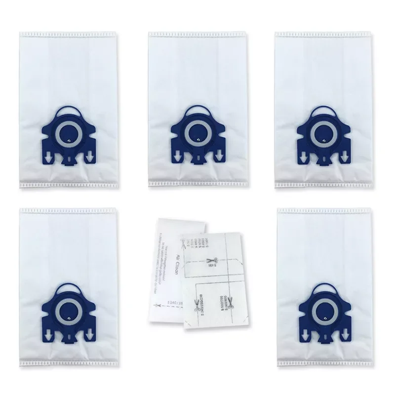 

5Pcs 3D Efficiency HyClean Dust Bags Filters for Miele GN Series S5000 S8000 SF-50 ers Vacuum Cleaner Parts