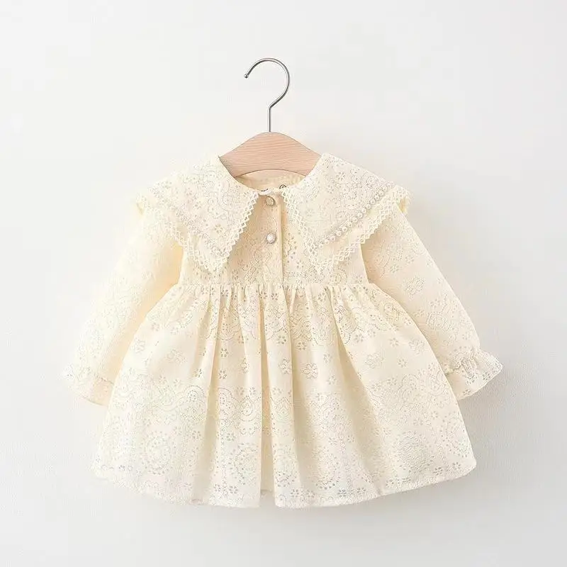 

0-5year Long sleeve Lace Girls Dresses Autumn Kids Dress Princess Party Baby Dresses for Children Clothing