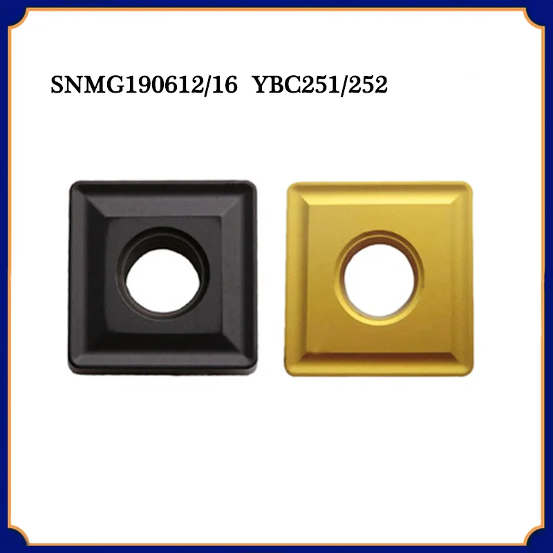 

10 шт. SNMG190612 SNMG190616 YBC251 YBC252 карбидные вставки CNC SNMG 1906 лезвие металлический резак токарные инструменты для стали