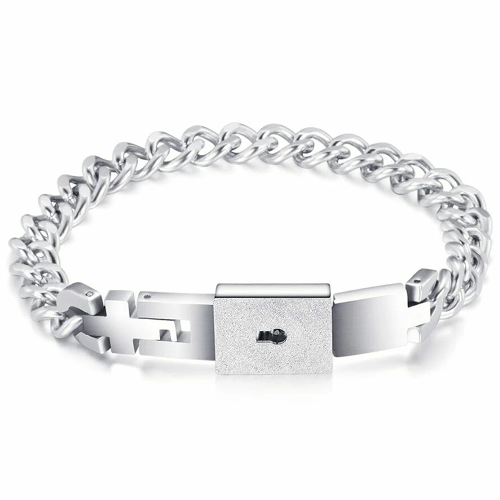 

Lock Bracelets Bangles Love Key Pendant Necklace Matching Gift Decoration For Couple