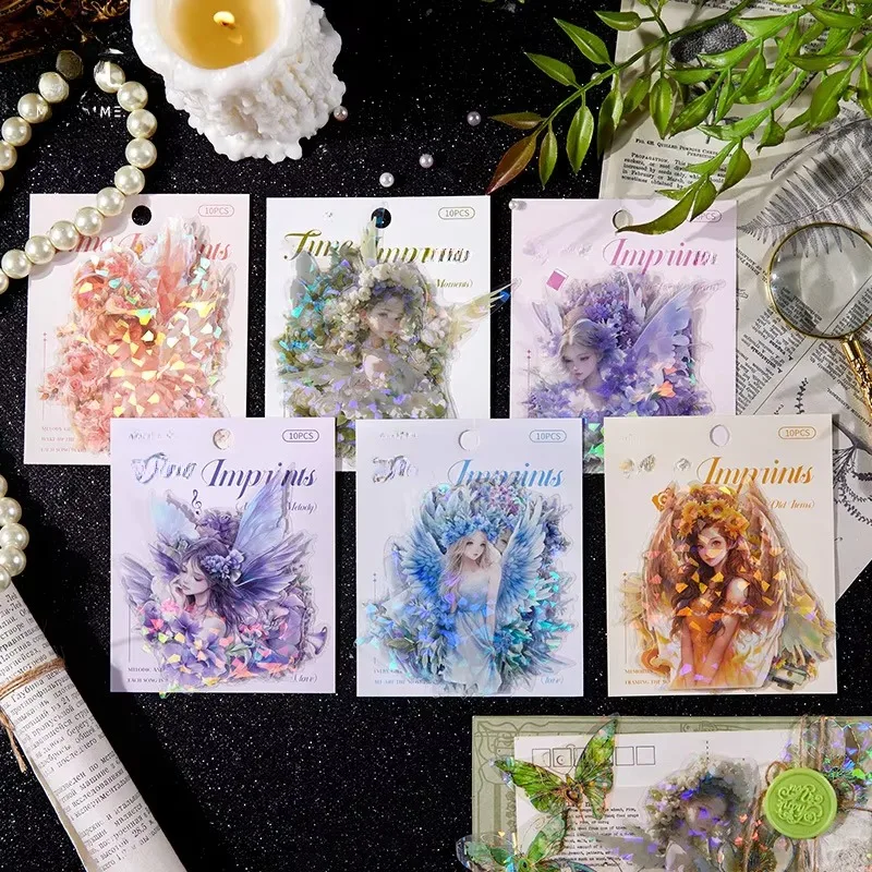 10 шт./компл. ретро-стиль персонаж инопланетянин наклейки для домашних животных