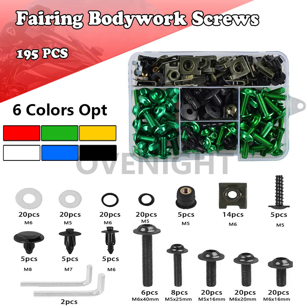 195 шт. зажимы для мотоциклов Honda XLV600 XLV650 XLV700 TRANSALP XLV 600 700 FMX NX XRV 650 XRV650 T