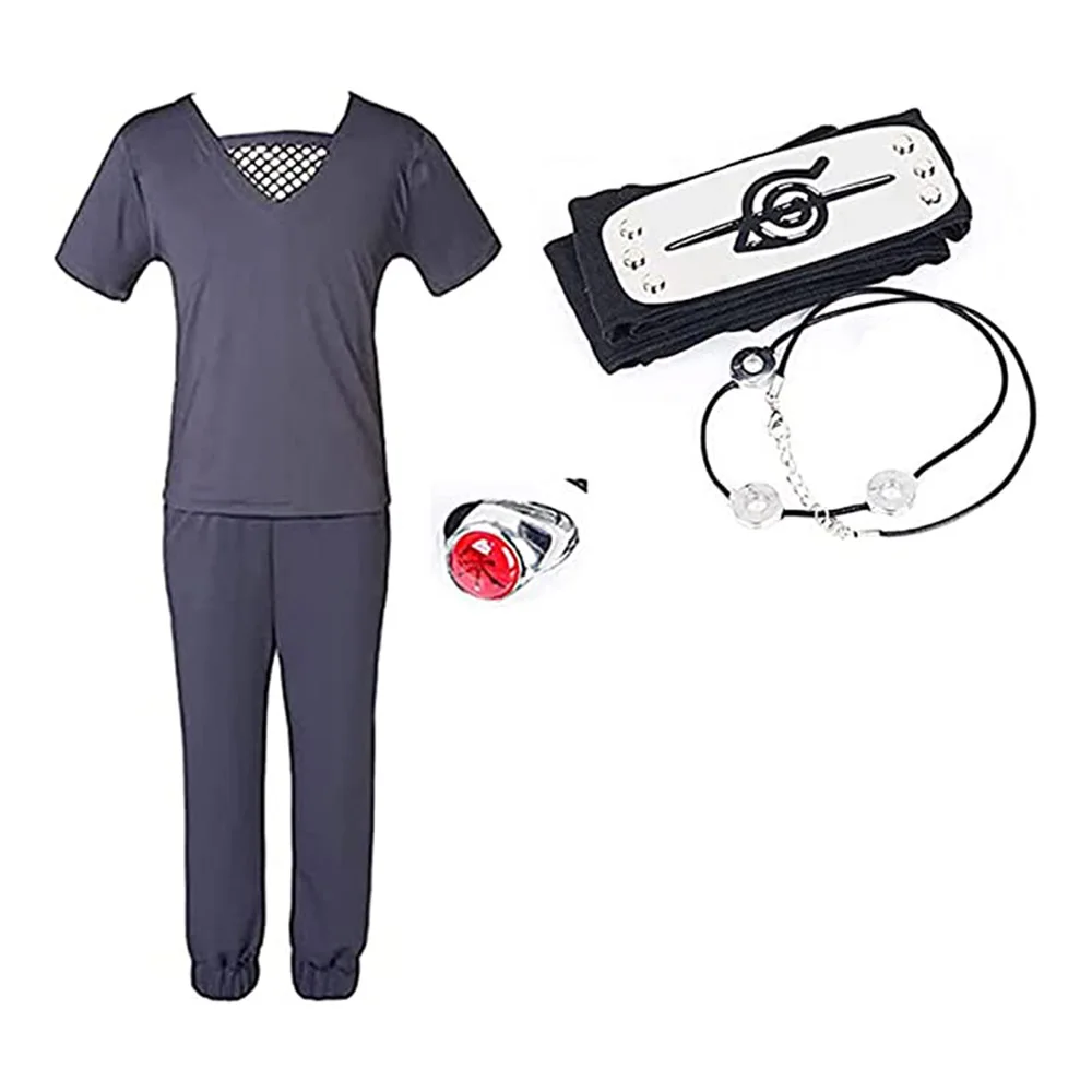 Аниме Uchiha Itachi Akatsuki мужской женский костюм для косплея футболка штаны