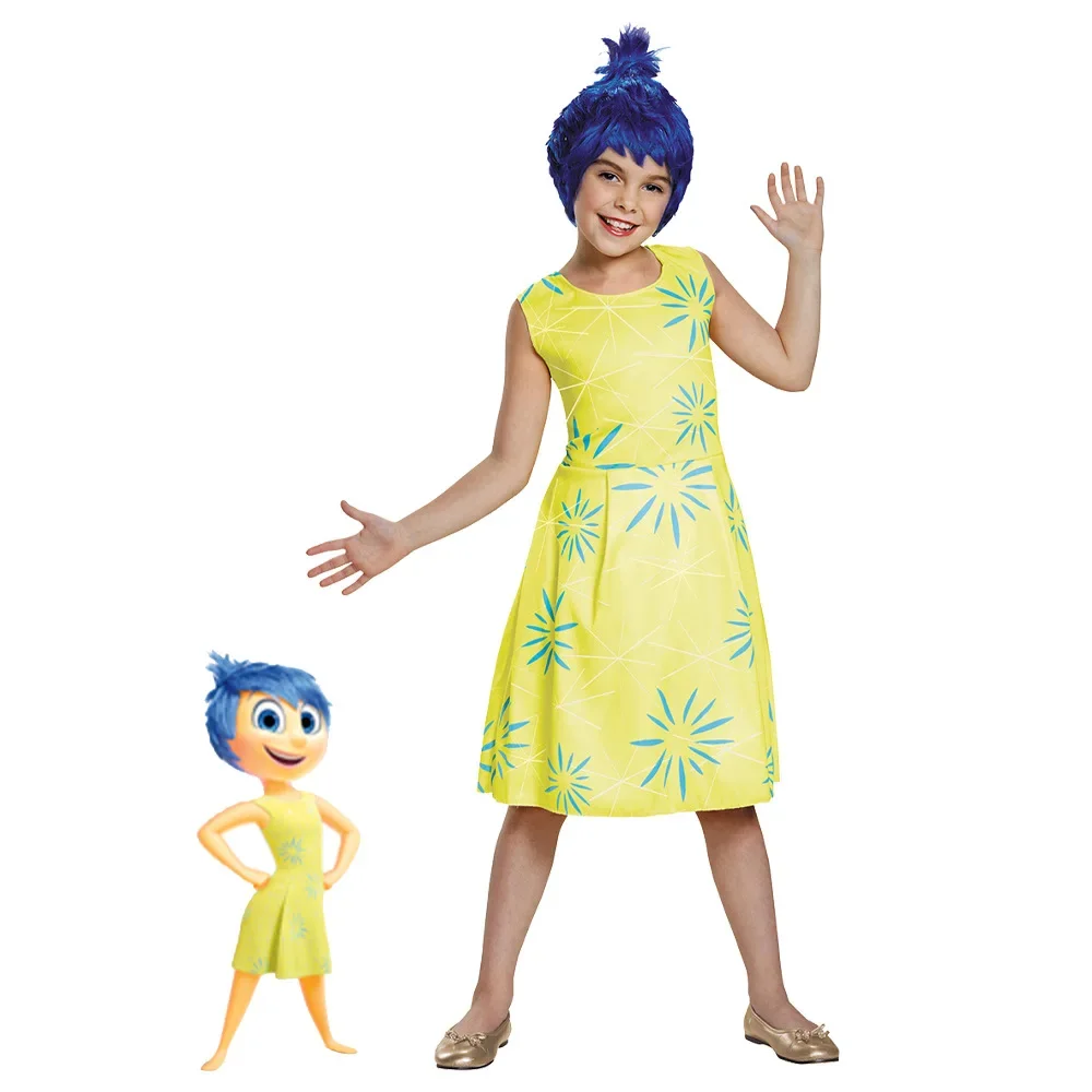 Аниме Inside Out 2 аниме косплей персонаж мультфильма костюм радости и тревоги для