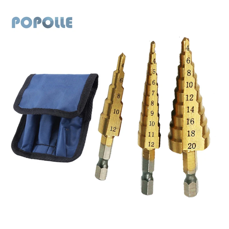 

Высокоскоростное стальное сверло с титановым покрытием и шестигранным хвостовиком, 3-20 мм