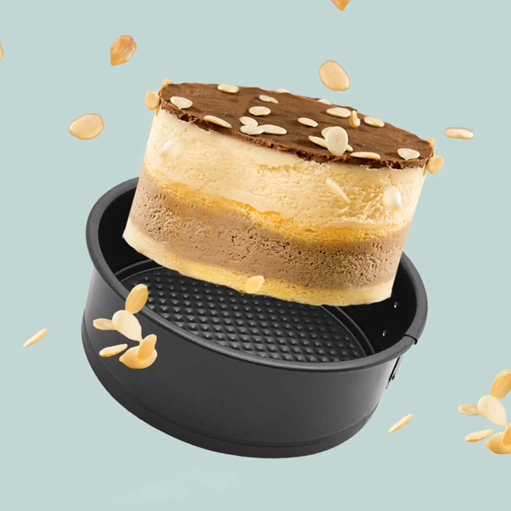 

Cake Pan Baking Round Pans Springform Cheesecake Tins Spring Mold Bakeware Metal Bread Nonstick Small Removable Form Tin Mould