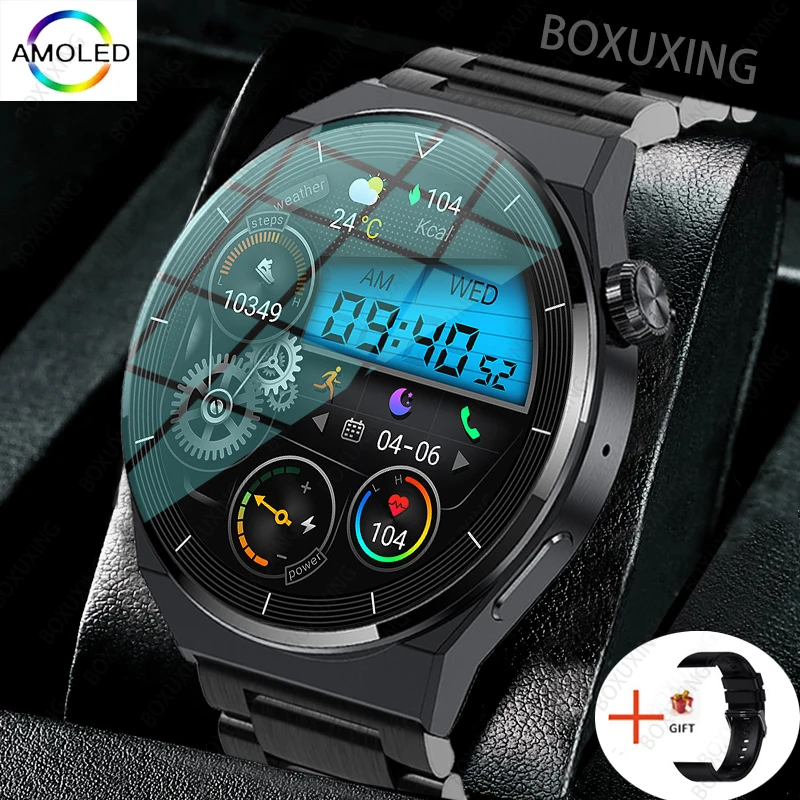 New NFC Smart Watch Men GT3 Pro AMOLED 390*390 HD Screen Heart Rate Bluetooth Call IP68 Waterproof SmartWatch For Huawei Xiaomi