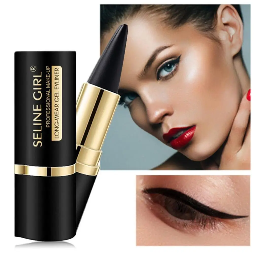

New Waterproof Eyeliner Quick Drying Matte Black Long Lasting Eye Shadow Cream Cosmetics For Women