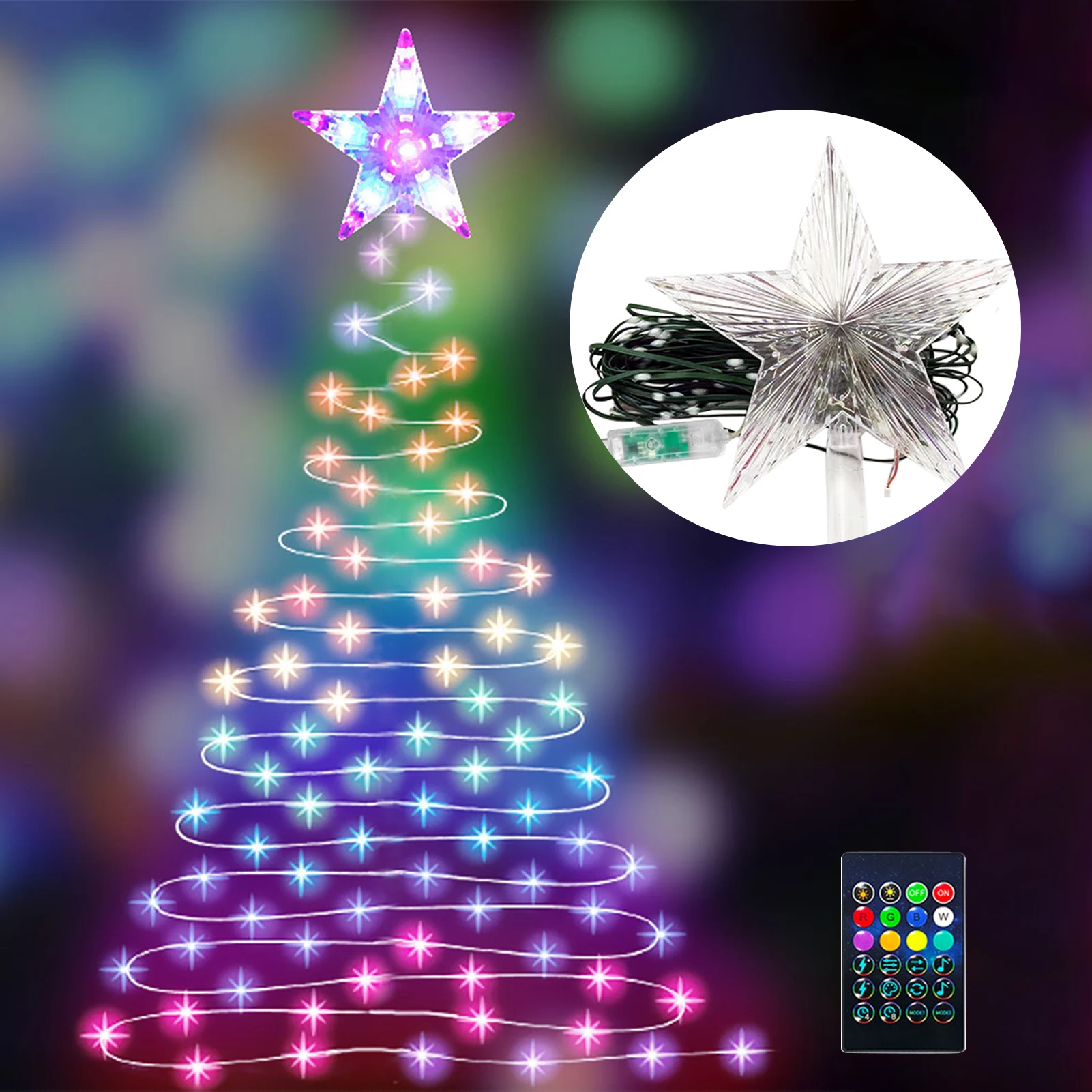 

Гирлянсветильник с пультом дистанционного управления для телефона, 10 м