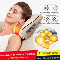 electric massage pillow neck shoulder back head body musle multi relaxation massager shiatsu relief pain massager pillow