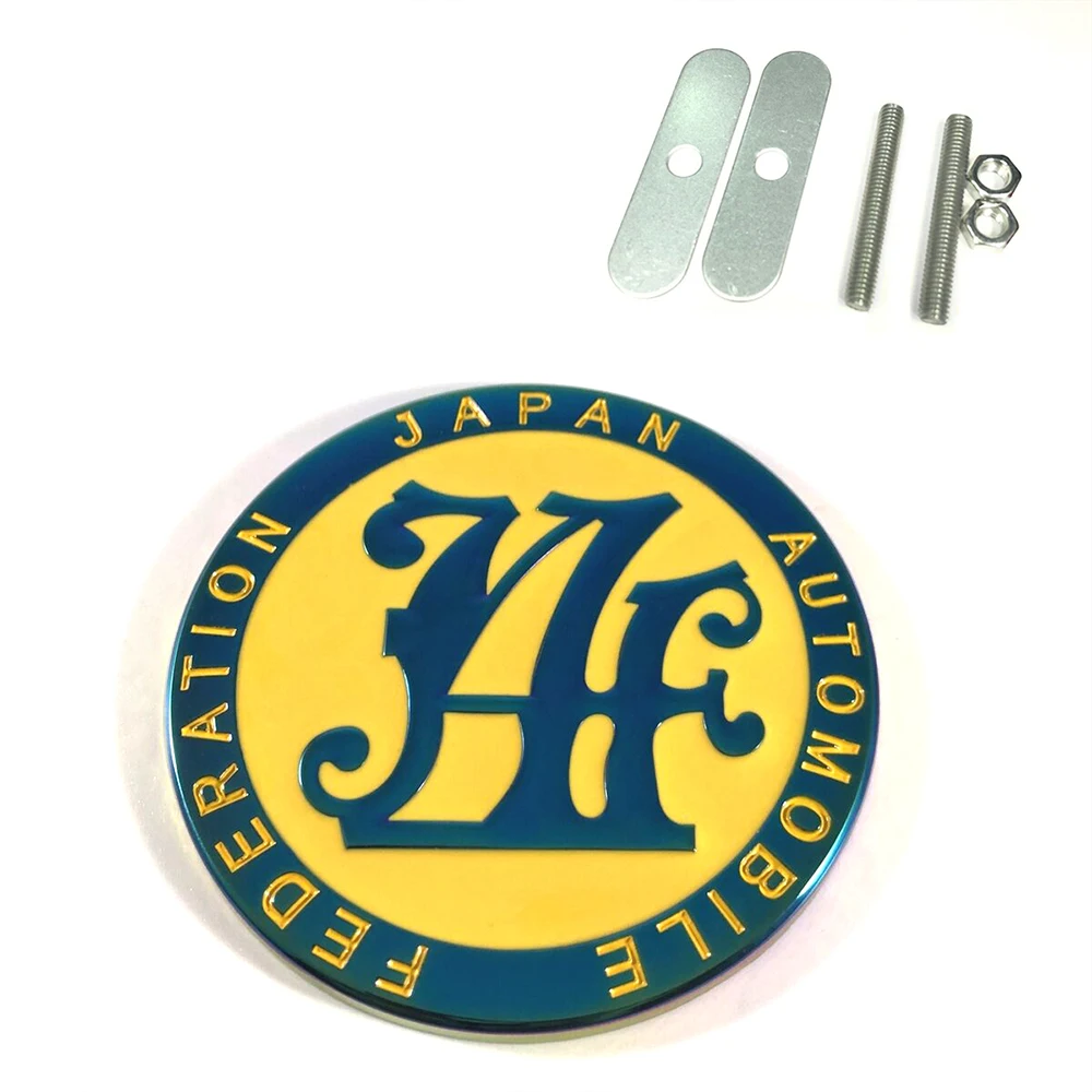 Japan автомобильная федерация передний Гриль значок jdm JAF металлическая эмблема
