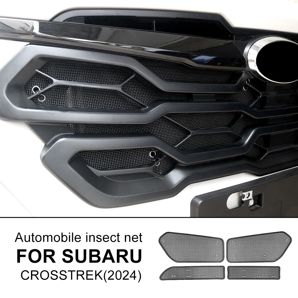 

Для Subaru Crosstrek 2023 2024 2025 годов выпуска: Защитная решетка радиатора, вставки, сетка, заглушка воздухозаборника, решетка бампера, фильтр, аксессуары