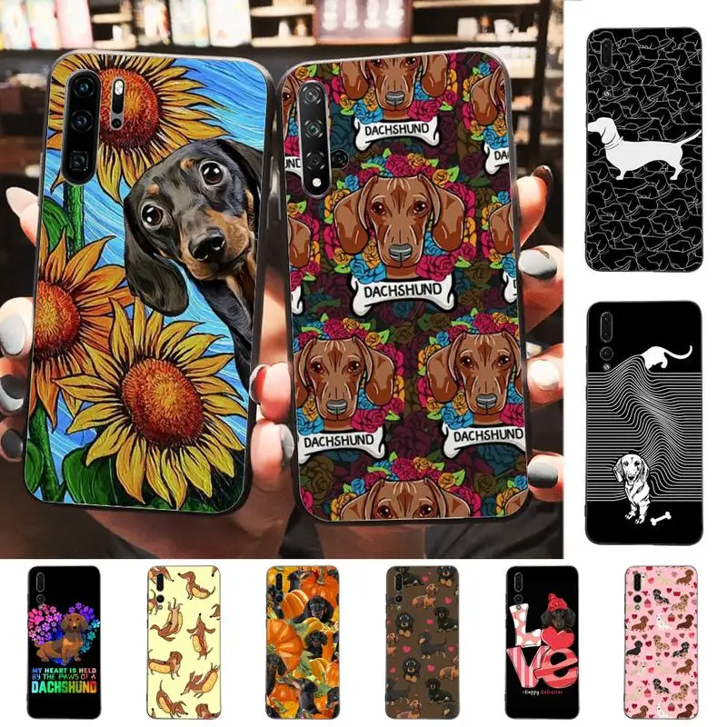 

Dachshund dog Phone Case for Huawei P30 40 20 10 8 9 lite pro plus Psmart2019