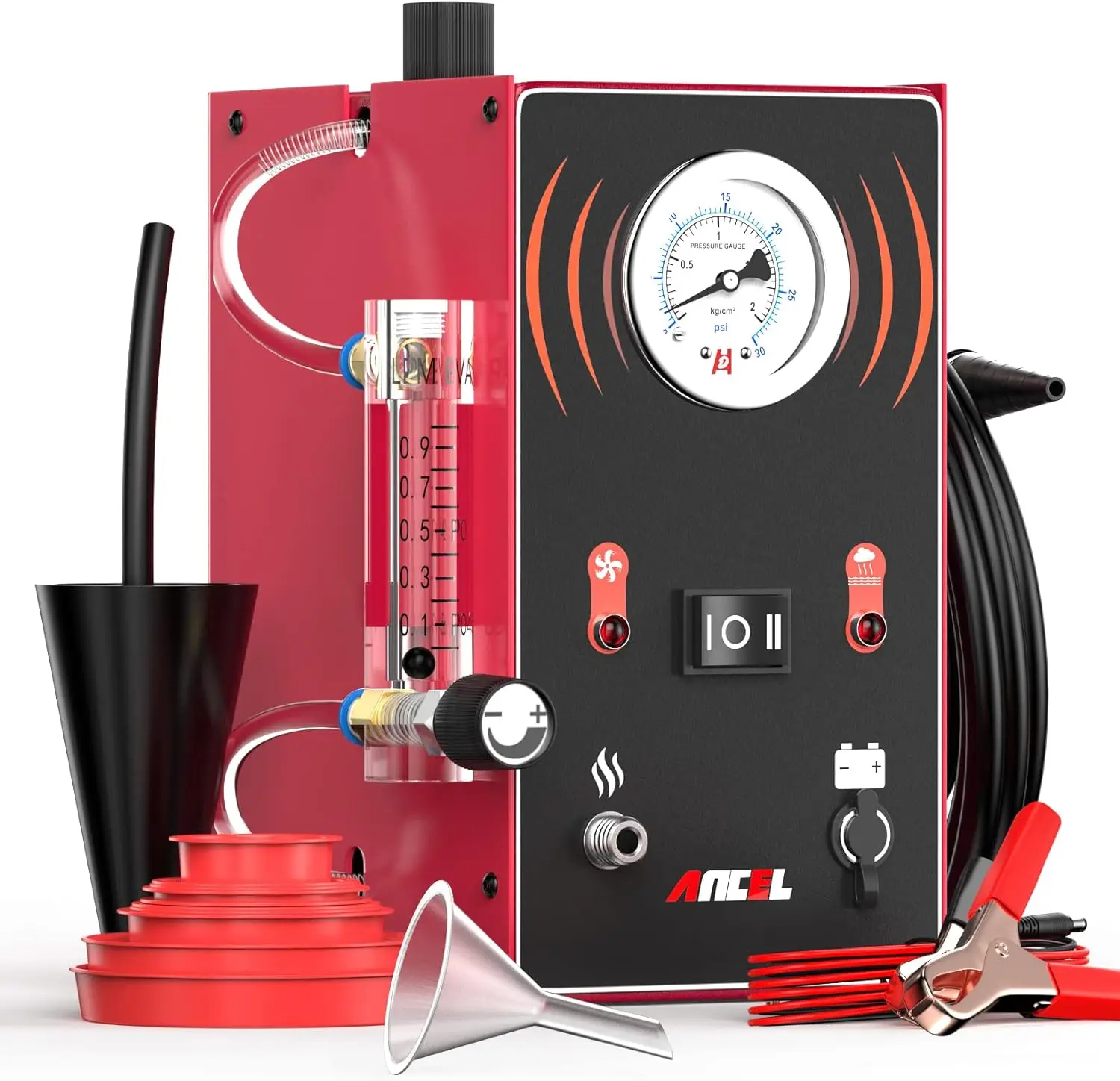

Smoke Machine Automotive EVAP Leak Detector Tester with Built-in Air - Dual Mode Fuel Pipe Vacuum Leak Diagnostic Test for Car