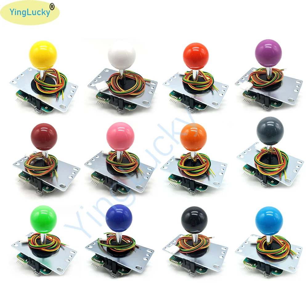 1pc Original Sanwa Joystick JLF TP 8YT Fighting Rocker With Topball 5pin Wire Jamma Arcade Vending Game PC PS3 PS4 XBOX Kit DIY |